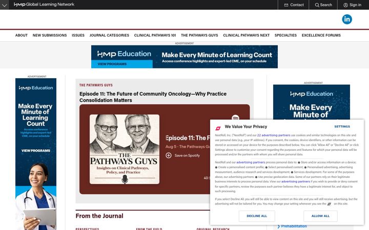 Screenshot of leukemianewswatch.com