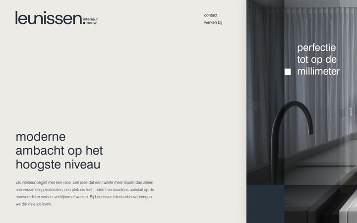 Screenshot of leunissen.eu