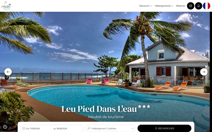 Screenshot of leupieddansleau.fr