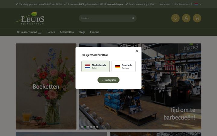 Screenshot of leurs.nl