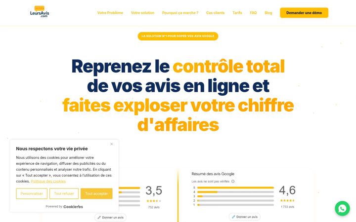 Screenshot of leursavis.com