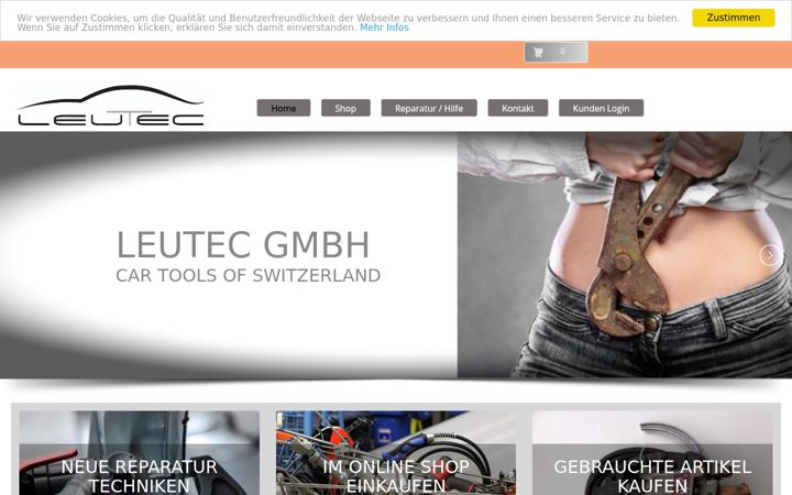 Screenshot of leutec-gmbh.ch