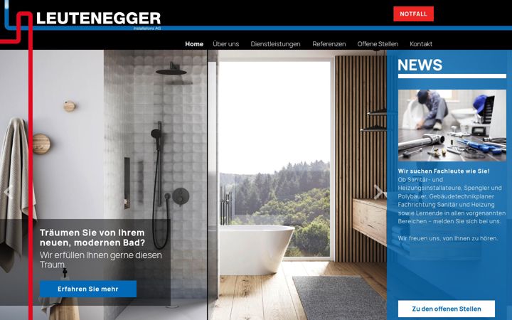 Screenshot of leutenegger-insta.ch