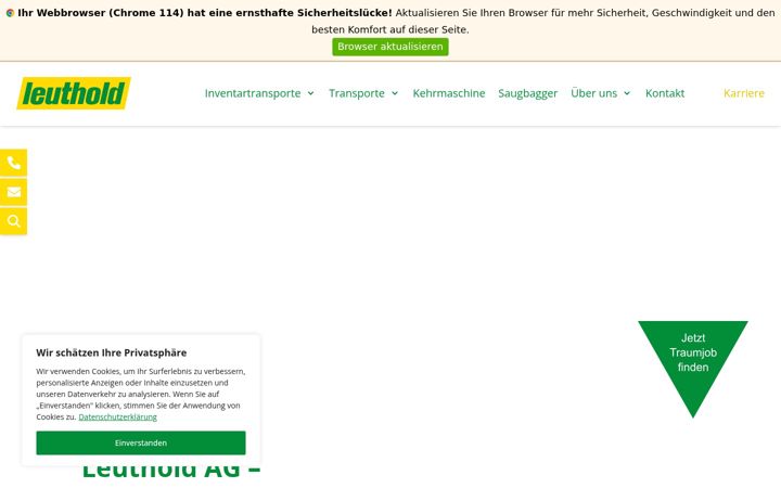 Screenshot of leuthold-transport.ch
