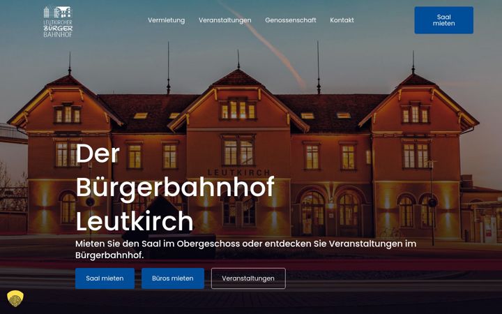Screenshot of leutkircher-buergerbahnhof.de