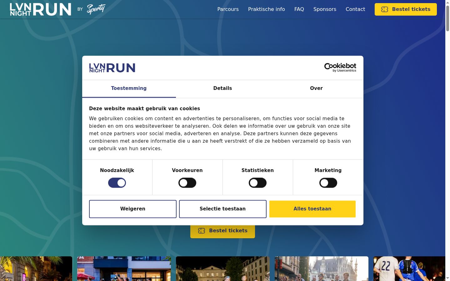 Screenshot tal-banner tal-kunsens muri qabel kwalunkwe interazzjoni