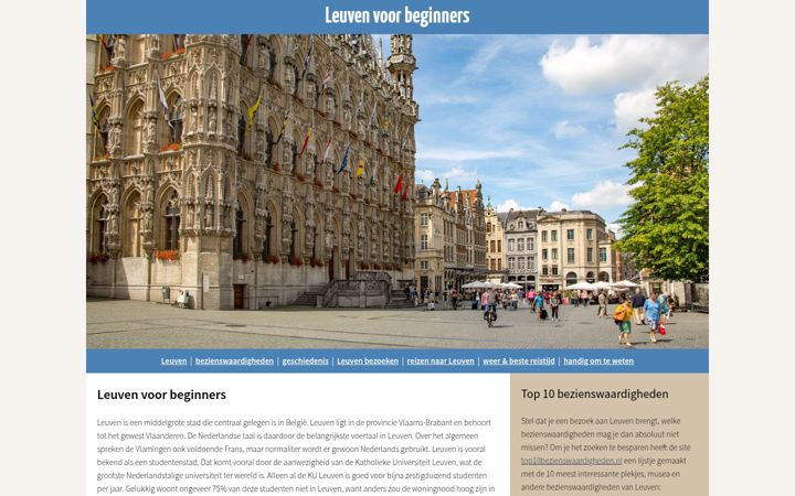 Screenshot of leuvenvoorbeginners.nl