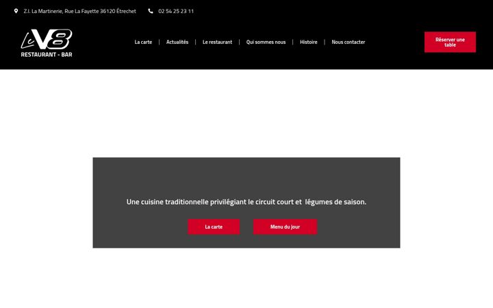 Screenshot of lev8-restaurant.fr