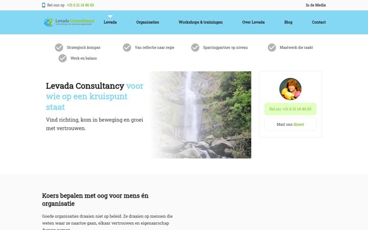 Screenshot of levadaconsultancy.nl