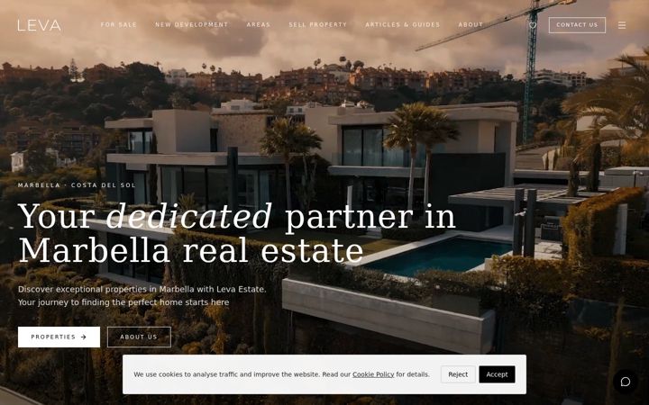 Screenshot of levaestate.com