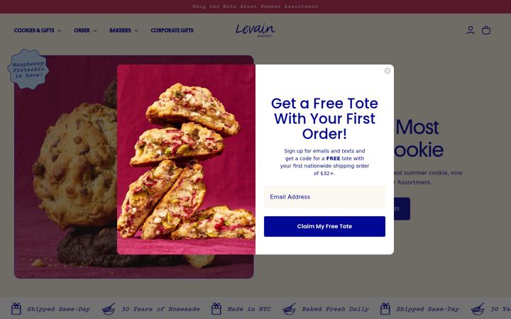 Screenshot of levainbakery.com