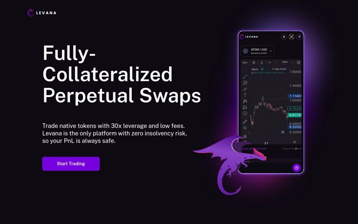 Screenshot of levana.finance