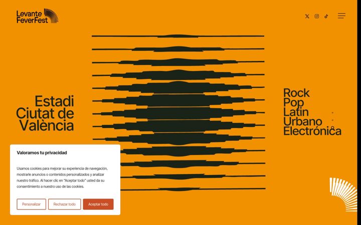 Screenshot of levantefeverfest.com