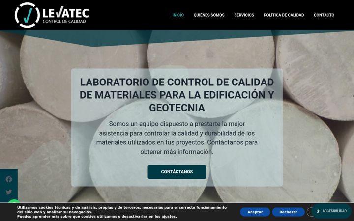 Screenshot of levatec.com