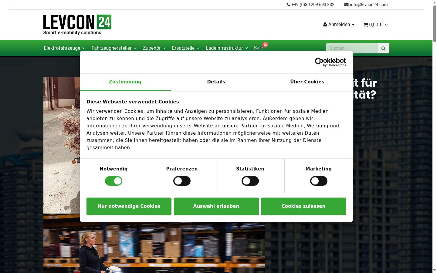 Snímek obrazovky baneru souhlasu zobrazeného před jakoukoli interakcí