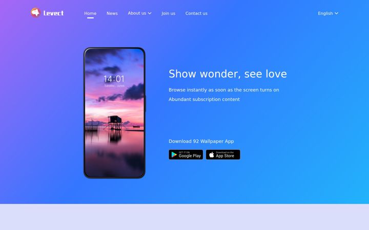 Screenshot di levect.com