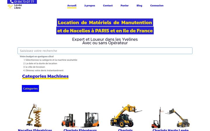 Screenshot of leveelibre.fr