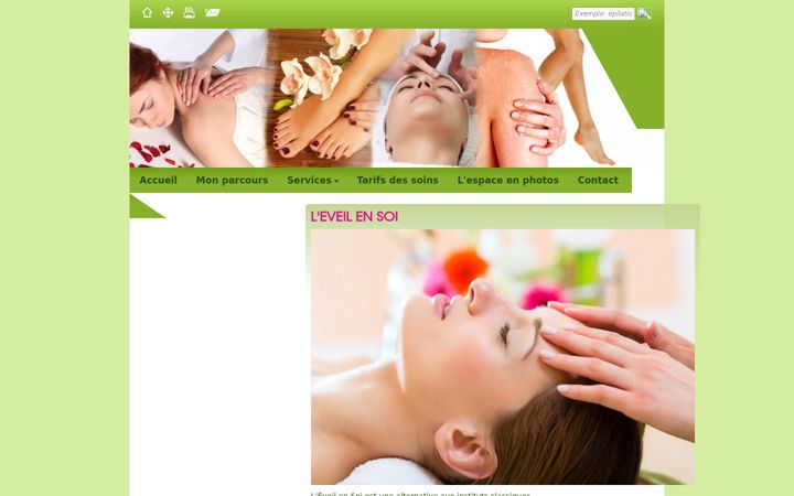 Screenshot of leveilensoiespace.com