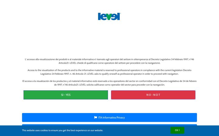 Kuvakaappaus sivustosta level-medical.it