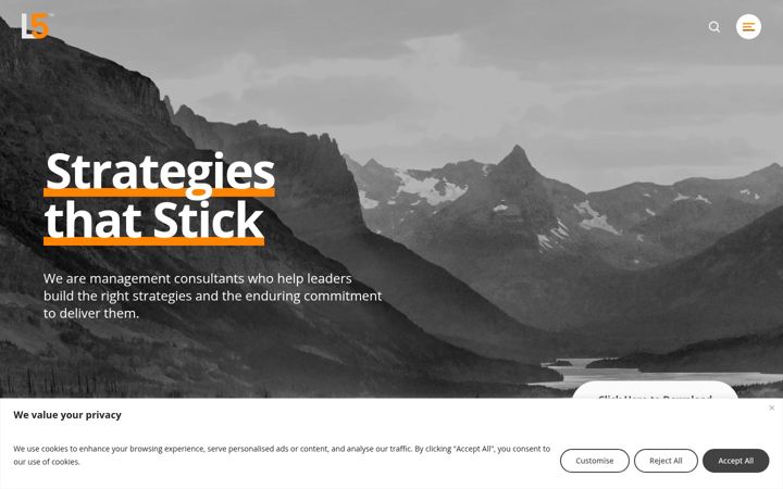 Screenshot of level5strategy.com
