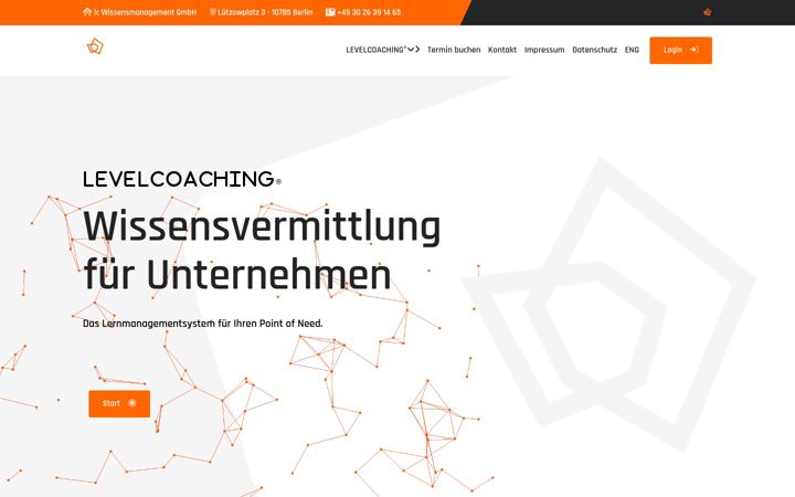 Screenshot of levelcoaching.com