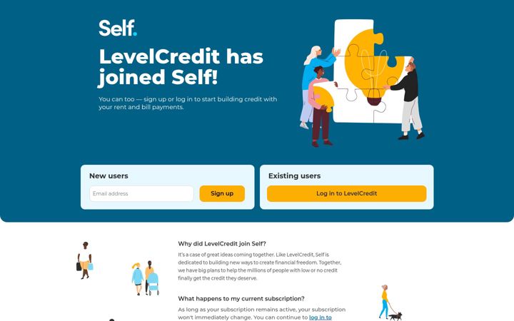 Screenshot of levelcredit.com