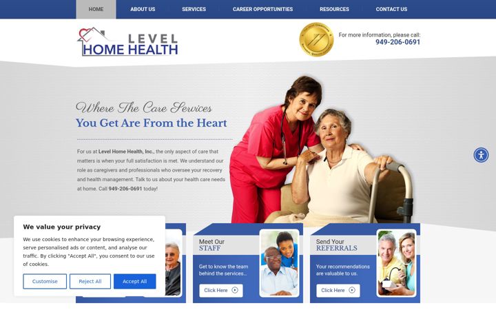 Screenshot of levelhh.com