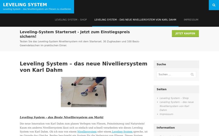 Screenshot of leveling-system.de