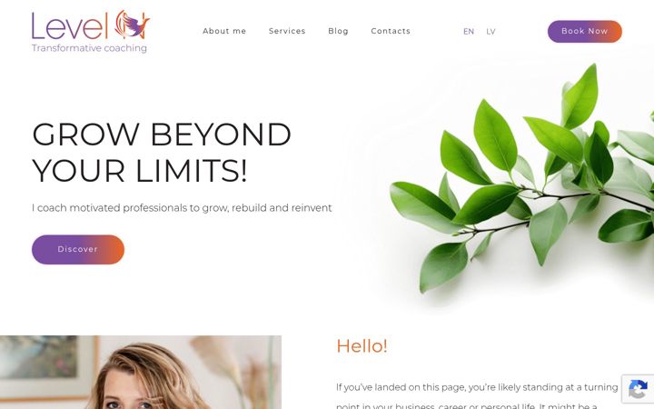 Screenshot of levelncoaching.com