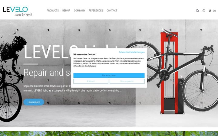 Screenshot of levelo.de