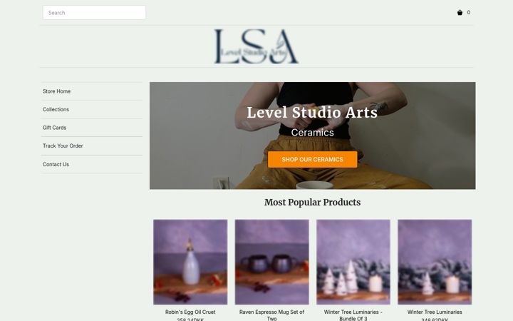 Screenshot of levelstudioarts.com
