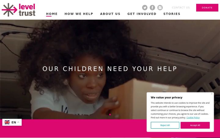 Screenshot of leveltrust.org