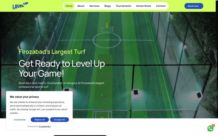 Screenshot of levelup-xperience.com