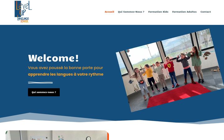 Screenshot of levelupschool.fr