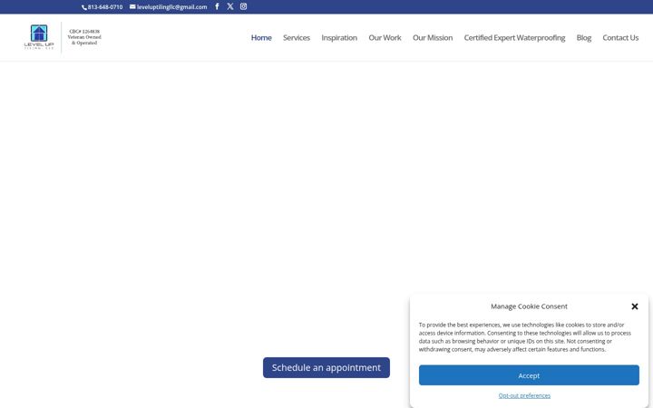 Screenshot of leveluptilingllc.com