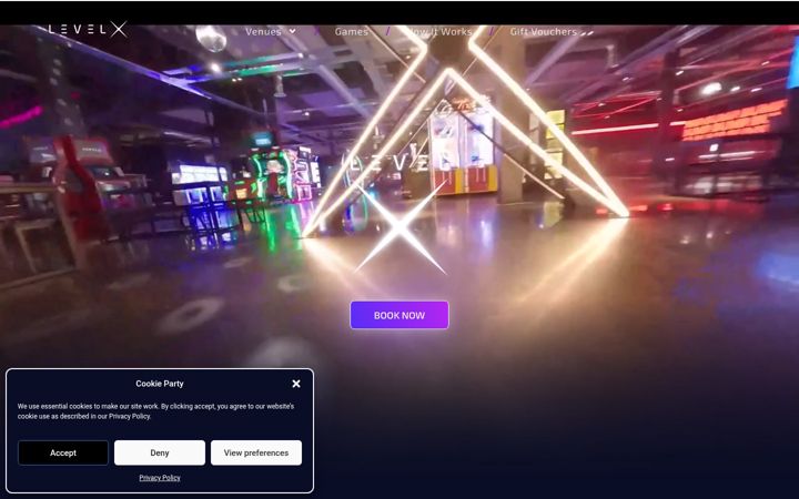 Screenshot of levelx.co.uk