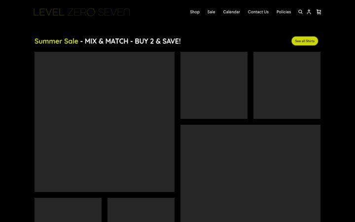 Screenshot of levelzeroseven.com