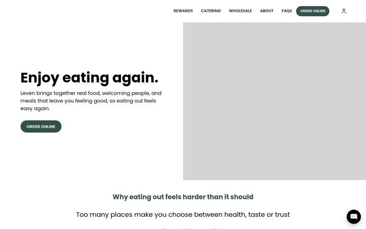 Screenshot of levenbakingcompany.com