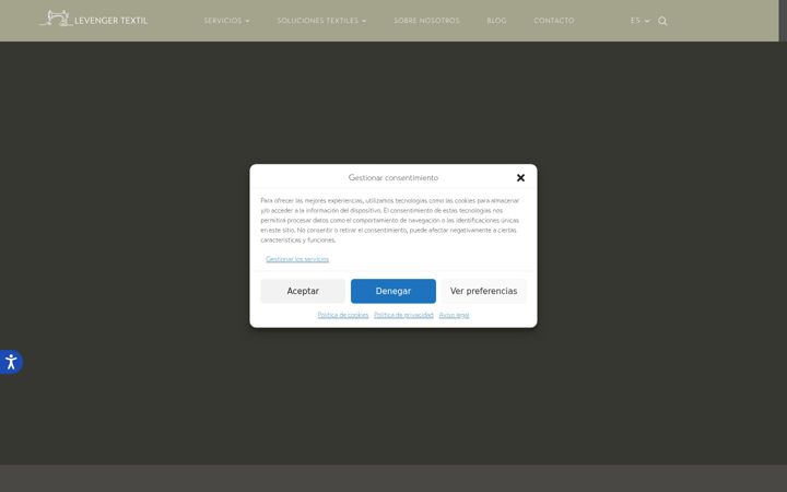 Screenshot of levengertextil.com