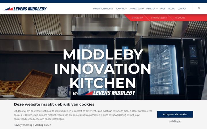 Screenshot of levensmiddleby.com