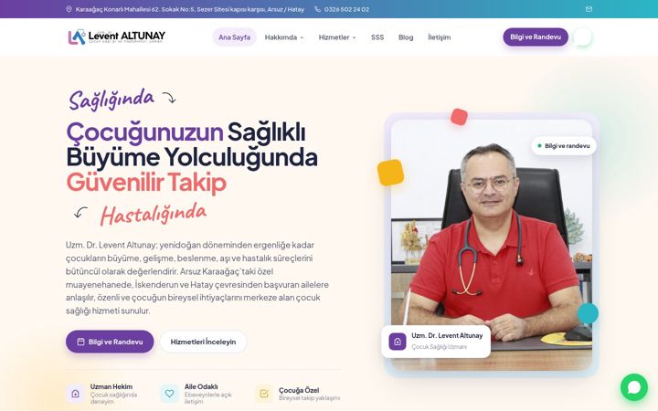 Screenshot of leventaltunay.com