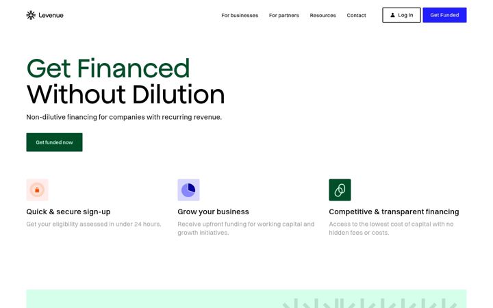 Screenshot of levenue.com