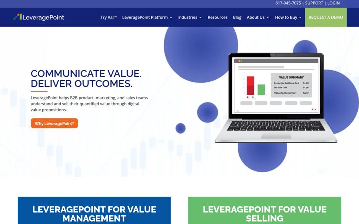 Screenshot of leveragepoint.com