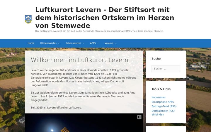 Screenshot of levern.de