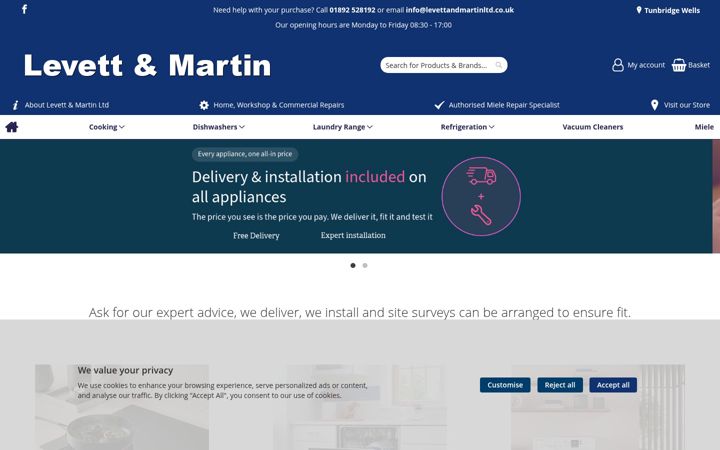 Screenshot of levettandmartinltd.co.uk