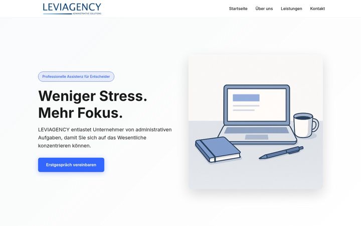 Screenshot of leviagency.de