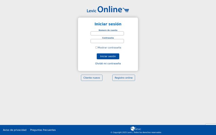 Skärmbild av levicventas.mx