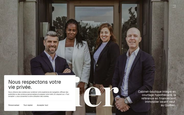 Screenshot of levier.ca