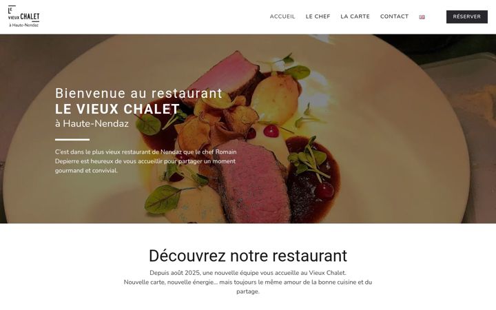Screenshot of levieuxchalet.ch
