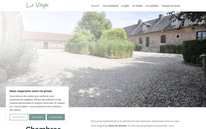 Screenshot of levillage-baiedesomme.fr